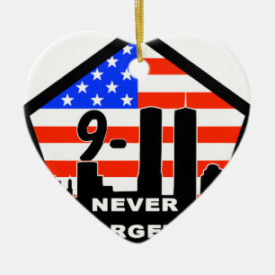 911 never forget ceramic tree decoration