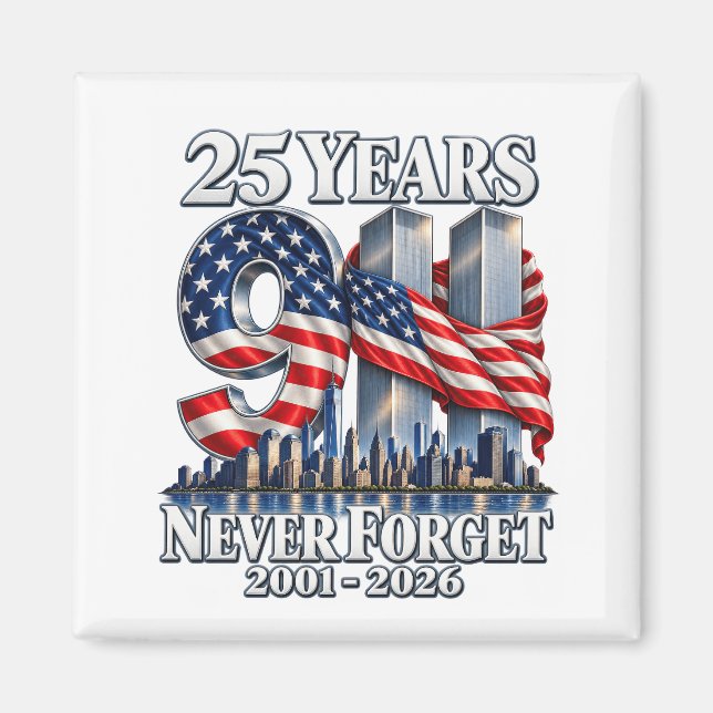 911 Never Forget Magnet   (Front)