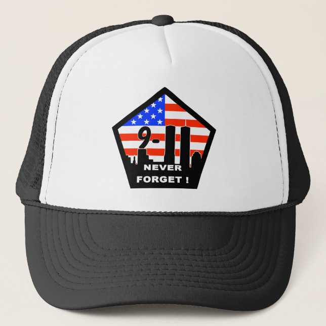 911 never forget trucker hat (Front)