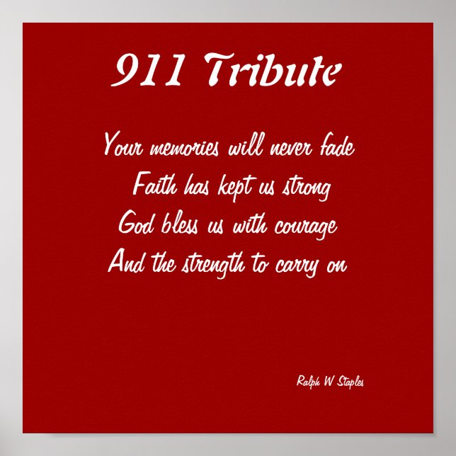 911 tribute prints (Front)