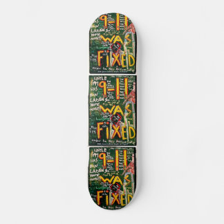 911 WAS FIXED BLACK SKATEBOARD
