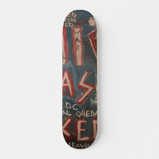 911 WAS FIXED BLUE SKATEBOARD