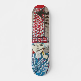 911 WAS FIXED RED SKATEBOARD