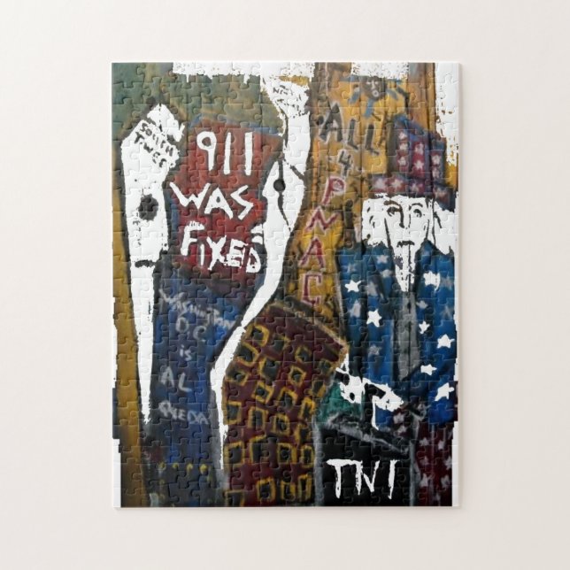 911 WAS FIXED WOOD SUPPORTS JIGSAW PUZZLE (Vertical)
