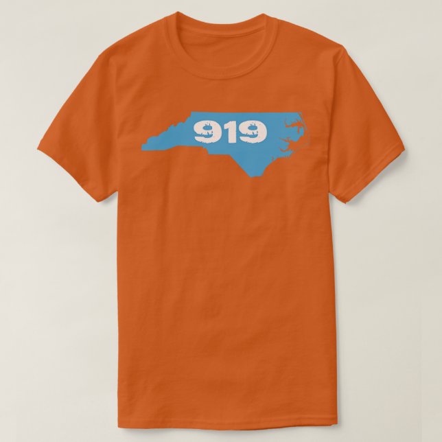 919 Light Blue and White T-Shirt (Design Front)