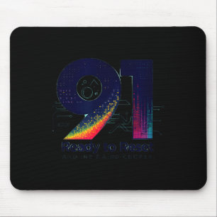 91 And Ready To Reset Birthday Gift For Seniors  Mouse Pad
