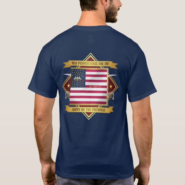 91 PA Infantry T-Shirt (Back)