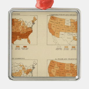 91 Proportions in occupations 1900 Metal Tree Decoration