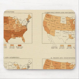 91 Proportions in occupations 1900 Mouse Pad