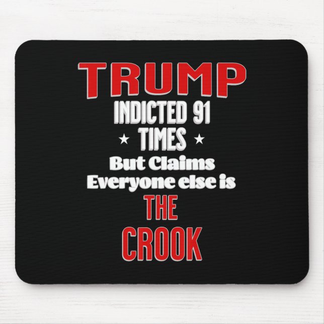 91 Times Convicted Calls Everyone Else Cook  Mouse Pad (Front)