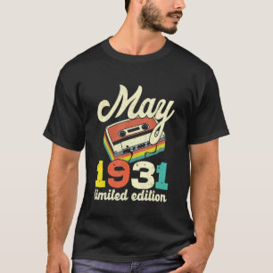 91st Birthday May 1931 Vintage Cassette T-Shirt