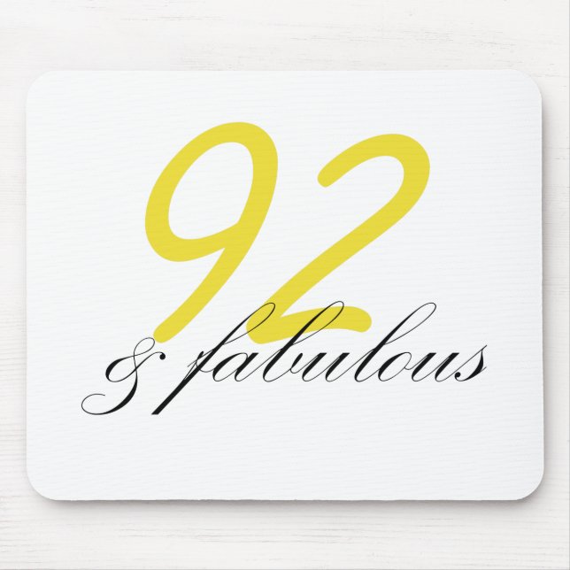 92 & Fabulous Mouse Pad (Front)