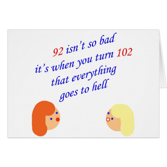 92 isn't so bad (Front Horizontal)