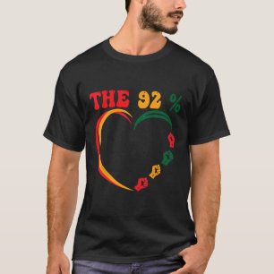 92 Percent 92% Black Woman Voting Election design T-Shirt