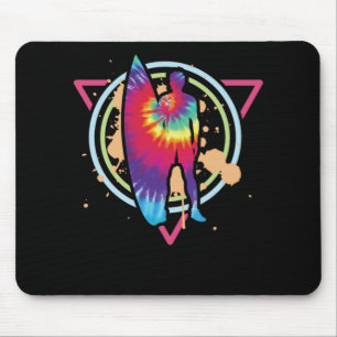 92.Surfing Surfertie Dyevaporwave Surfer Surfer Ti Mouse Pad