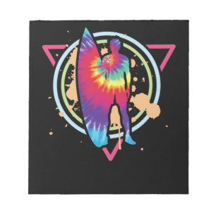 92.Surfing Surfertie Dyevaporwave Surfer Surfer Ti Notepad