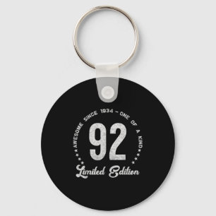 92 Year Old Vintage 19 Limited Edition 92nd Birthd Key Ring