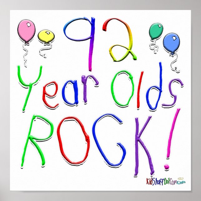 92 Year Olds Rock ! Poster (Front)