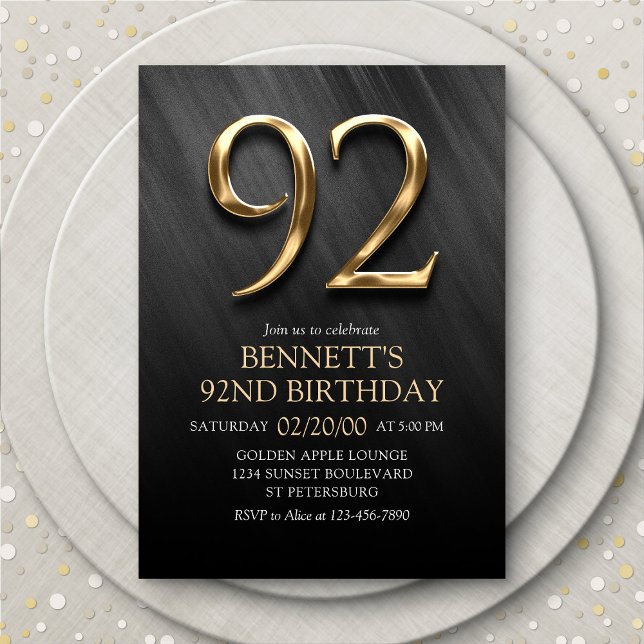 92nd Birthday Invitation (Creator Uploaded)