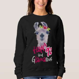 92nd Birthday Women Turning 92 For Her Decoration  Sweatshirt