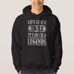 93 Year Old 1932 Birth Of Legend 90th Birthday Hoodie<br><div class="desc">Celebrate in style with this custom birthday design. Perfect for birthdays of all ages, from milestone 21st, 30th, 40th, 50th, and beyond. Designed to stand out, this graphic design makes an ideal birthday gift idea for men and women who love unique, fun, and personalised apparel. Whether you’re planning a birthday...</div>