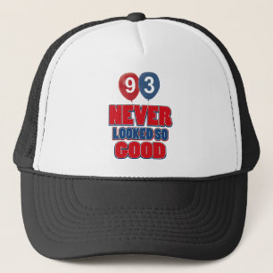93 year old birthday designs trucker hat
