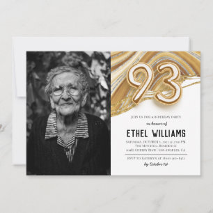 93rd Birthday Party Invitation