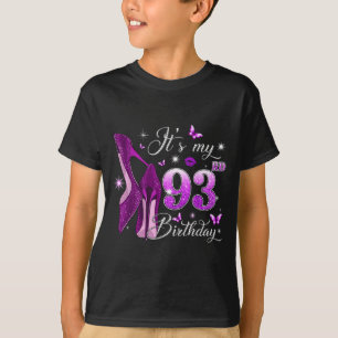 93rd birthday pink 93 years old birthday queen T-Shirt