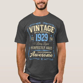 93rd Birthday Tee Vintage Legends Born In 1929 93 