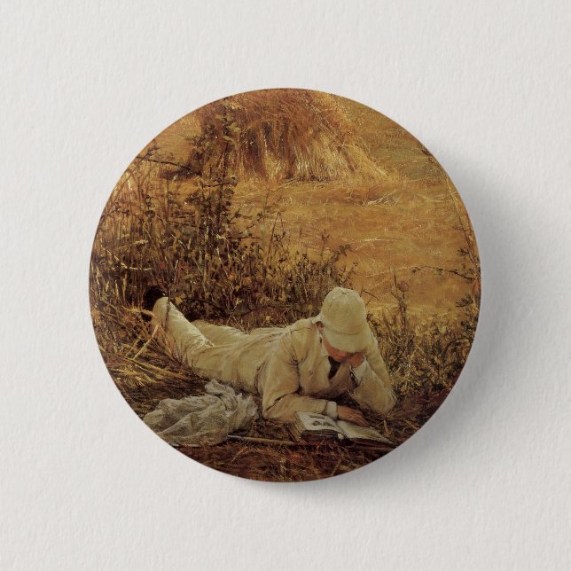 94 Degrees in the Shade, Sir Lawrence Alma Tadema 6 Cm Round Badge (Front)