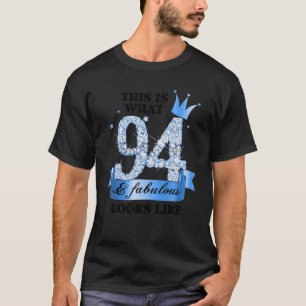 94 & Fabulous I Blue White Party Group Candid Phot T-Shirt
