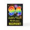 94th Birthday: Fun Fireworks Pattern + Rainbow 94