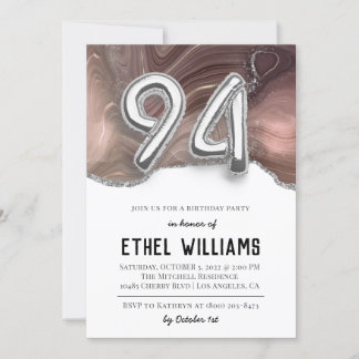 94th Birthday Party Invitation