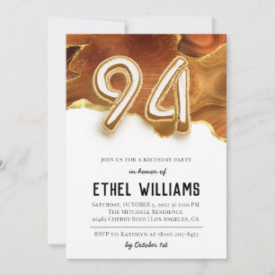 94th Birthday Party Invitation