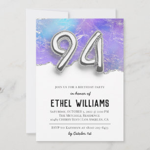 94th Birthday Party Invitation