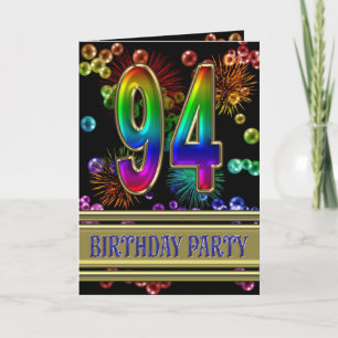 94th Birthday party Invitation