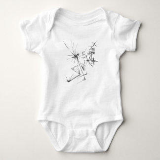 95 Black White Abstract Tribal Tattoo Art Baby Bodysuit