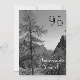 95 Memorable Years/Birthday Celebration-Nature Invitation