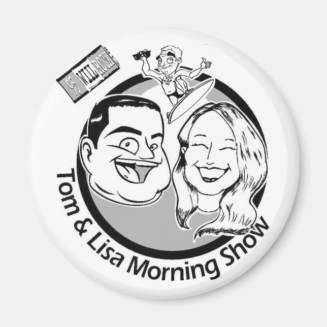 95 WIIL ROCK - Tom & Lisa mag! Magnet (Front)