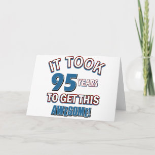 95 year old birthday designs card