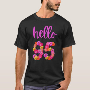 95 Year Old Birthday Flower Hello 95 Its My 95th B T-Shirt