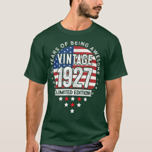 95 Year Old Gifts Vintage 1927 Limited Edition 95t T-Shirt