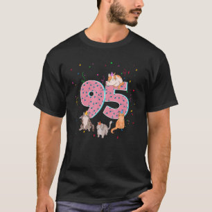 95 Years Birthday Cute Cats Pet  95th Birthday Cre T-Shirt