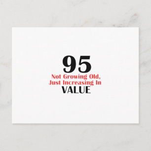 95 years old birthday designs postcard