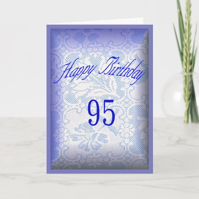 95 years old Happy Birthday Card (Front)