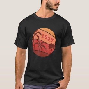 95th Anniversary Classic Retro Palm Sunset Birthda T-Shirt
