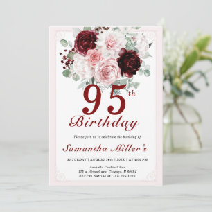 95th Birthday Editable Templates