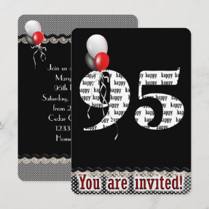95th Birthday Invitation