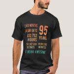95th Birthday Men Women Funny 95 Years Old T-Shirt<br><div class="desc">95th Birthday Men Women Funny 95 Years Old</div>