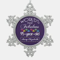 95th Birthday Most Fabulous Colourful Gems Purple